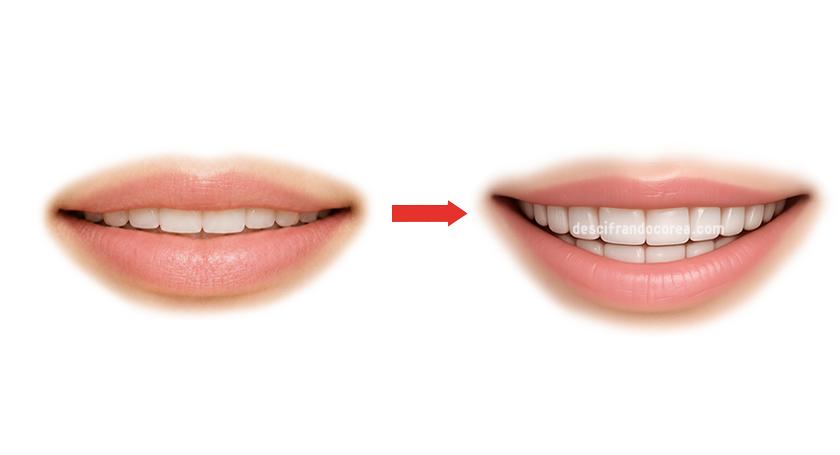 Movimiento de los labios para pronunciar la vocal coreana ㅢ, representada como ûi en el Sistema DC