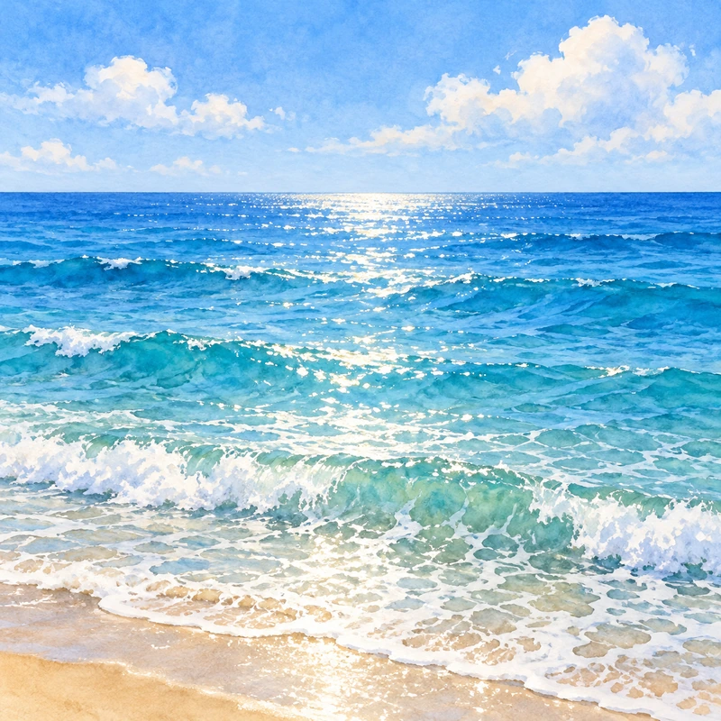 El mar azul